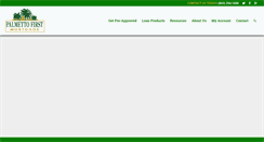 Desktop Screenshot of palmettofirstmortgage.com